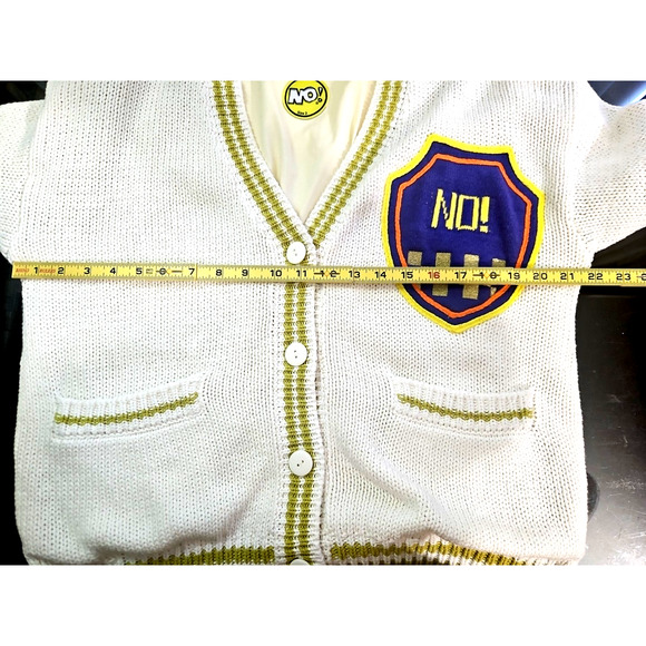 NO! Jeans Sz 3 Cardigan Sweater Lined Cotton Ramie - Picture 10 of 11